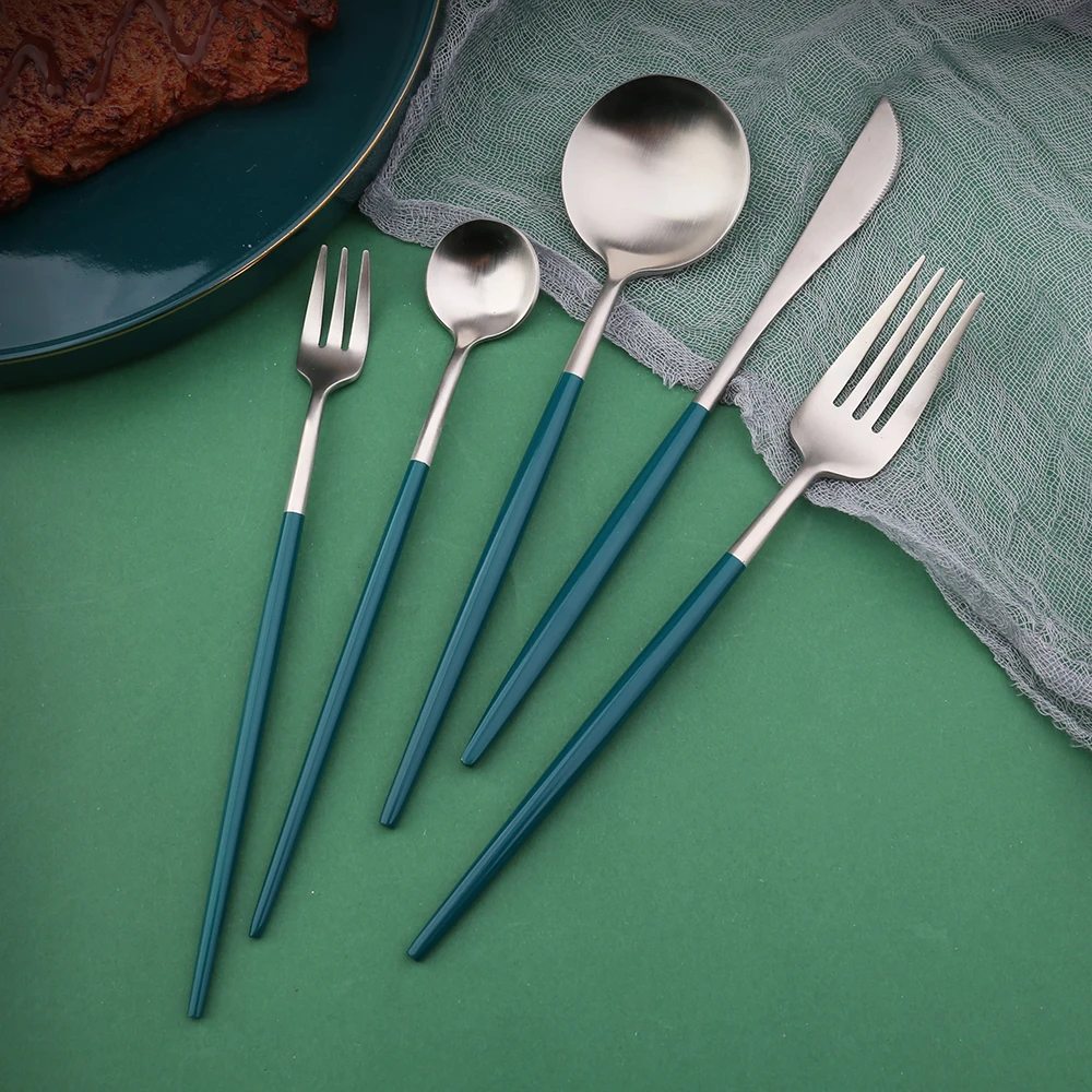 Горячая Распродажа столовые приборы вилка ложка нож столовый сервиз|Столовые