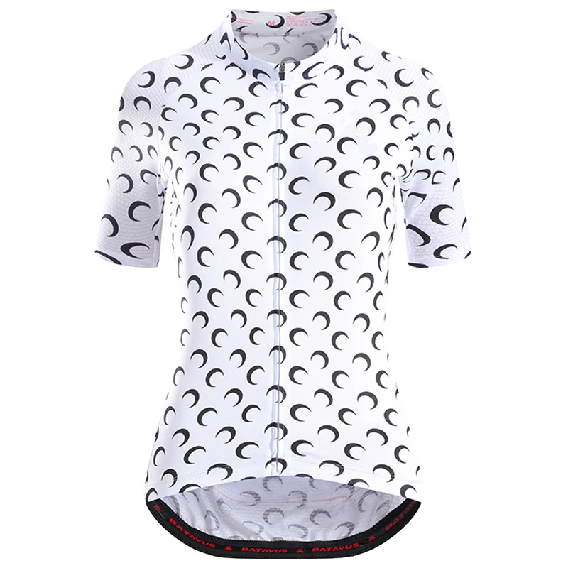 Новая летняя женская велосипедная футболка Moon кожаная цветная одежда белая