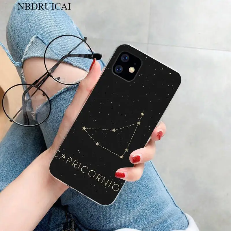 Чехол для телефона PENGHUWAN с 12 созвездиями зодиака iPhone 11 pro XS MAX 8 7 6 6S Plus X 5S SE
