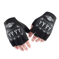 black sports fingerless gloves men women outdoor non slip riding gloves driving shockproof male fitness riding cycling gloves