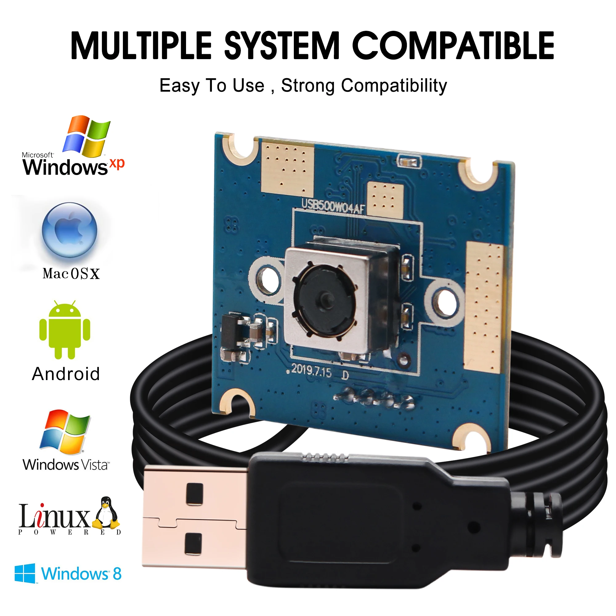Мини 30x25мм usb плата камеры Автофокус 5MP 2592X1944 OV5640 oem микро модуль с 60 градусов