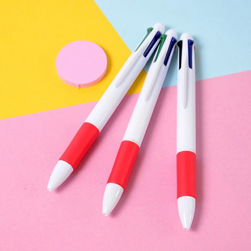 1 шт 4 в креативная прозрачная пластиковая шариковая ручка офисная деловая