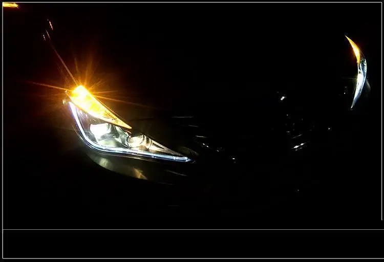 Автозапчасти для автомобилей, автомобильные лампы Drl, светодиодные дневные ходовые фары, задние Автомобильные фары в сборе для hyundai Sonata