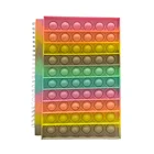 Игрушка-антистресс, силиконовый чехол, блокнот с пузырьками, блокнот для снятия стресса, блокнот для детей, сжимаемые сенсорные игрушки для декомпрессии