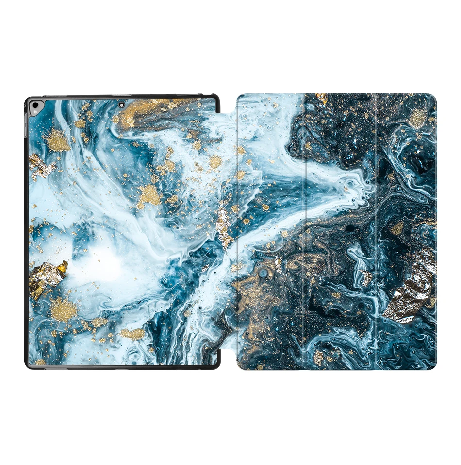 IP04 MTT мраморный Чехол для iPad Pro 12,9 '' версия из искусственной кожи откидная подставка защитный чехол для планшета Авто Режим сна/пробуждения - Цвет: IP04
