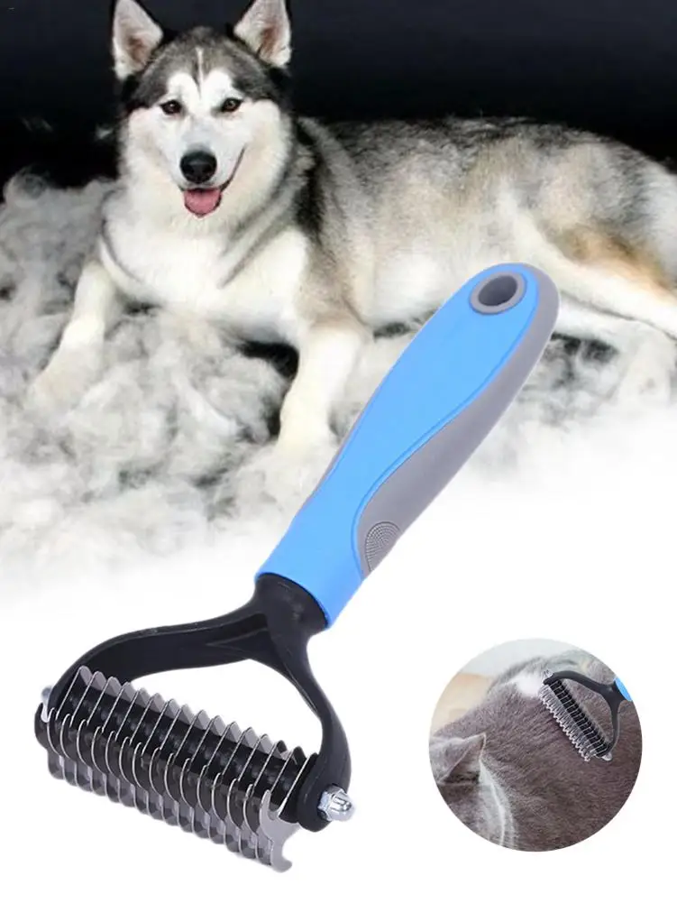 Pet меховой колтунорез для ухода за собакой стрижка грабли собака кошка расческа для удаления волос уход за щеткой инструмент чистящие принадлежности