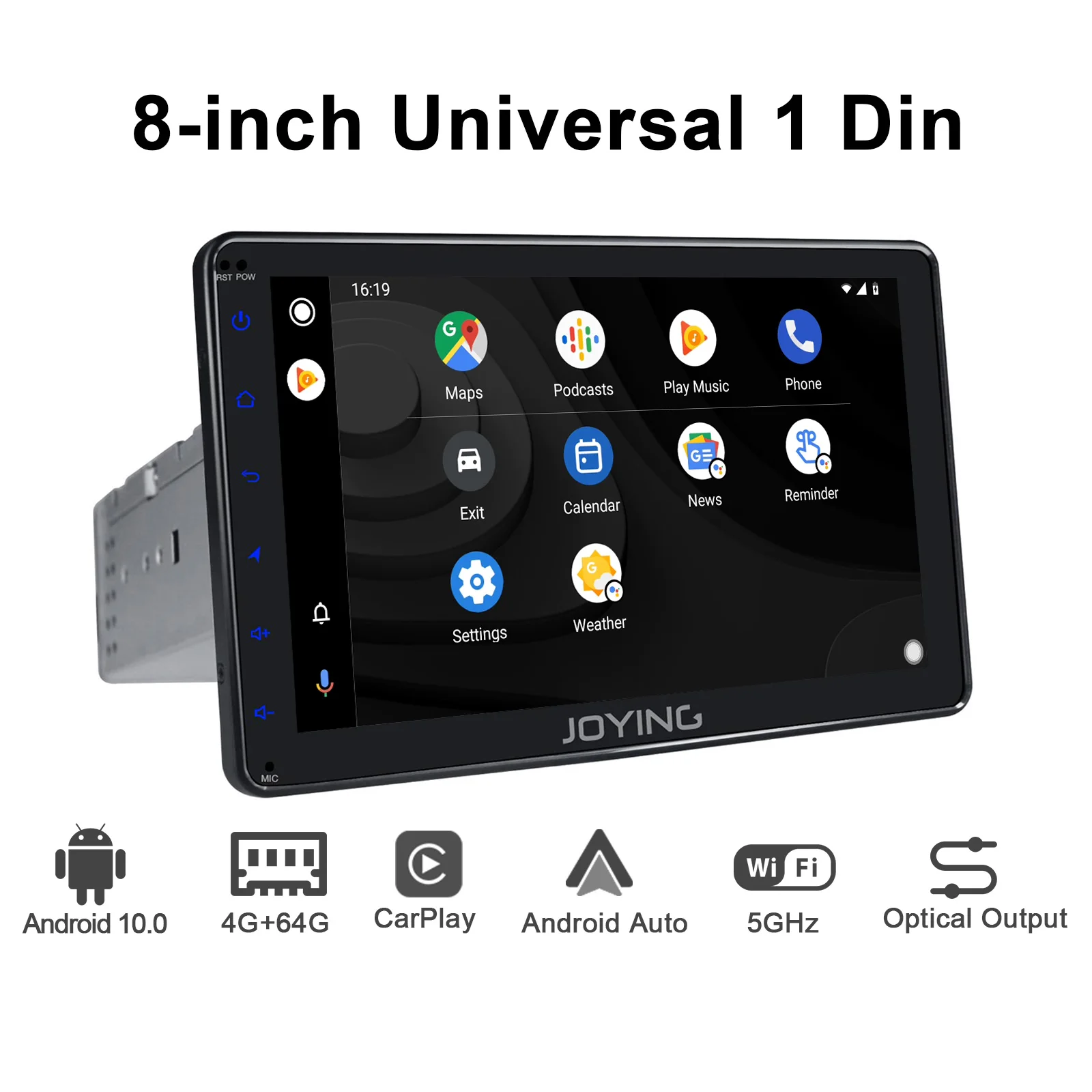 Автомобильное радио 1 din универсальное 8 &quotIPS 1280*720 4 Гб RAM + 64 ROM Стерео Авторадио GPS