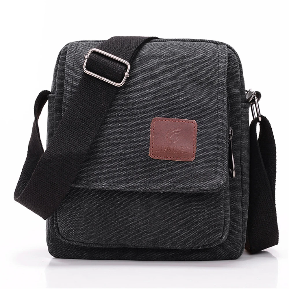 

2021 New Men's Single Shoulder Crossbody Bag Canvas Multifunctional Travel Fashion Korean Styel Causal Business Mesenger Bag