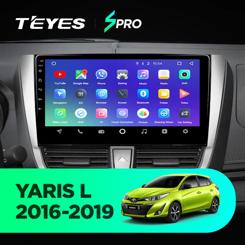 TEYES SPRO Штатная магнитола для Тойота Ярис Toyota Yaris L 2016 2017 2018 2019 Android 8.1 до 8 ЯДЕР 4 + 64ГБ
