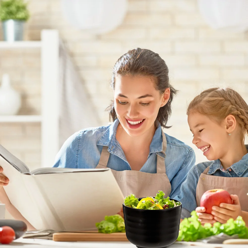 

1pc Japanese Style Soup Bowl Melamine Soup Bowl with Lid for Restaurant Use