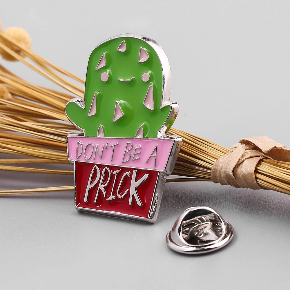 Лидер продаж модные эмалевые заколки в горшке с растениями брошь зеленым