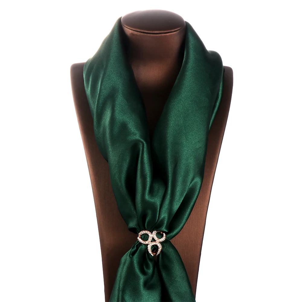 Брошь женская жемчужная с кристаллами заколка для шелкового шарфа Стразы |