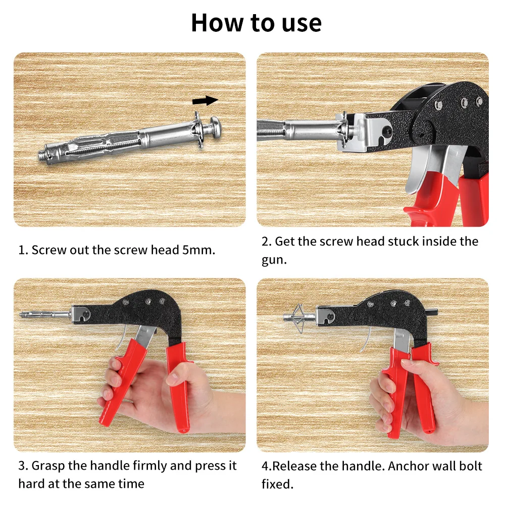 

Red Heavy Duty Hollow Wall Metal Cavity Anchor Wall Anchor Plasterboard Fixing Heavy Metal Setting Tool Setting Tool