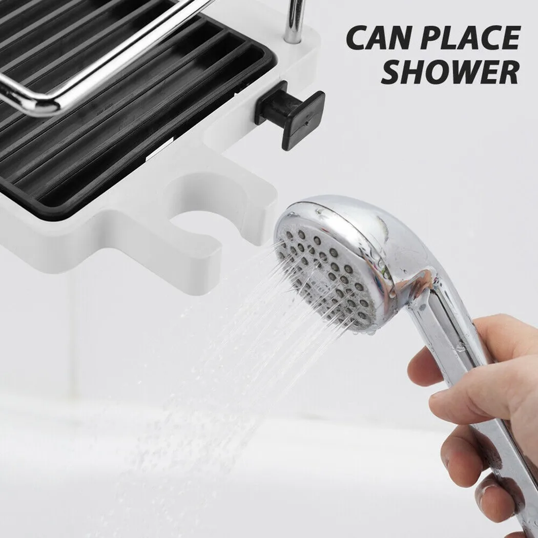 

Steel Shower Shelf Holder Storage Accessory Bathroom For 22~25 Mm Hole