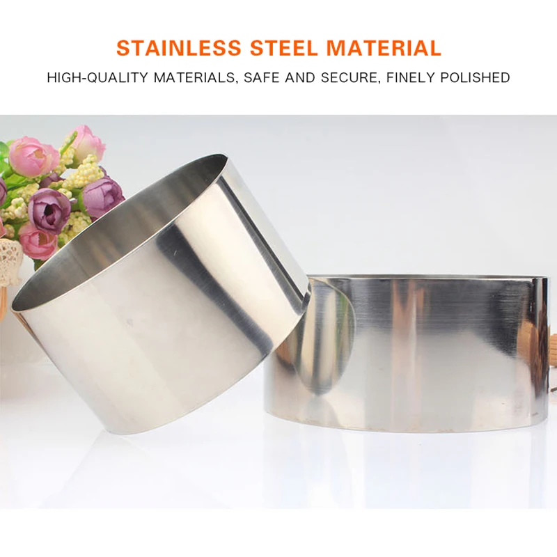 Регулируемое кольцо мусс из нержавеющей стали 3D круглые формы для торта Формы