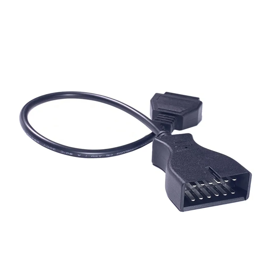 12 Pin 12Pin папа к OBD OBD2 OBDII DLC 16 Женский адаптер автомобильного диагностического