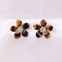 juran hot vintage resin stud earrings for women bohemian handmade statement maxi crystal earrings party popular jewelry