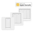 Умный переключатель Homekit, ЕС, Wi-Fi, 123 кнопок, Голосовое управление Siri, 110-250 В