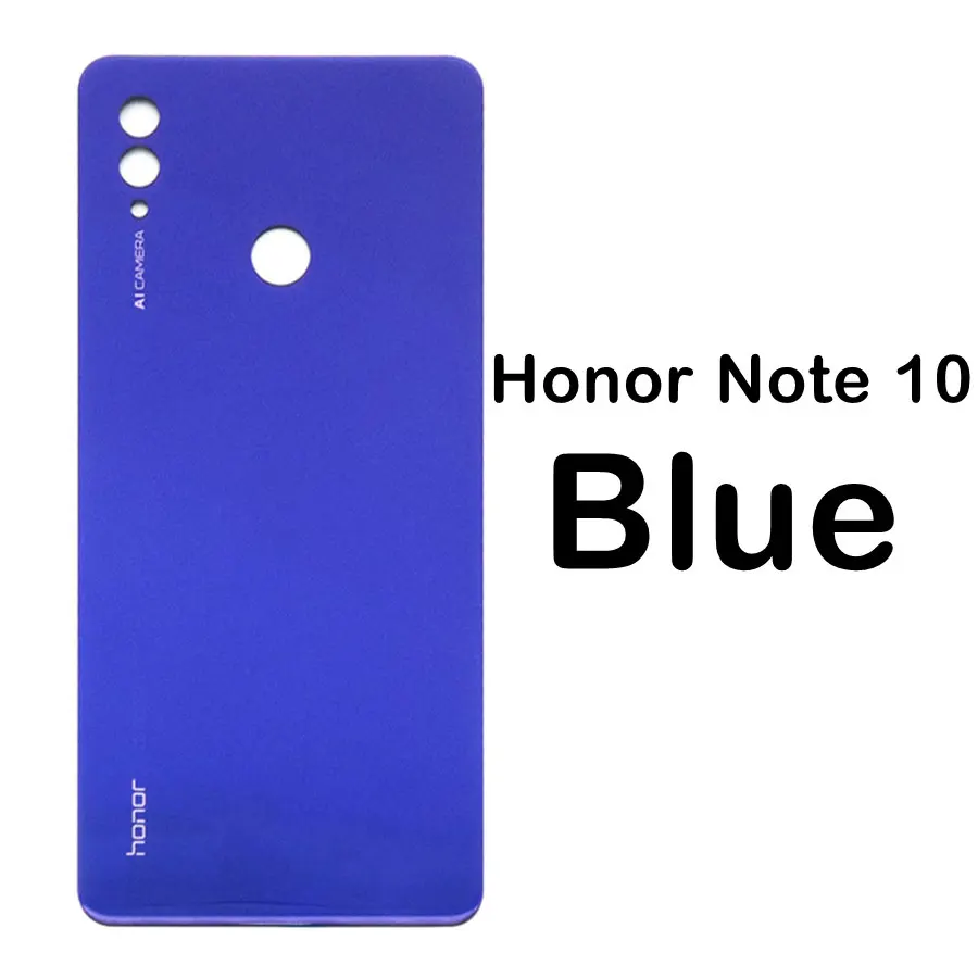 Для huawei Honor 10 Задняя стеклянная крышка батареи задняя дверь корпус чехол для Honor 10 Lite Note 10 крышка батареи Задняя стеклянная панель - Цвет: Honor Note10 Blue