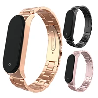 gosear stainless steel metal strap belt wristband watchband wrist watch band for xiaomi mi band 4 band4 mi4 bracelet accessories