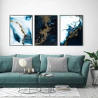 Домашний декор интерьер роскошные современные абстрактные золотые изображения для лофта искусство для комнаты безрамные художественные принты