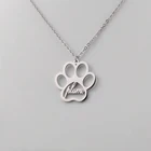 Индивидуальное ожерелье Sherman с именем, женское ожерелье, ожерелье с принтом лапы, начальной кости, Очаровательное украшение для домашних животных, подарок