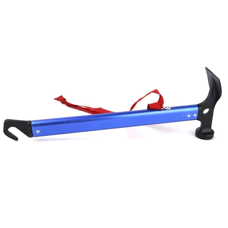 Многофункциональный алюминиевый сплав молоток для кемпинга синий|Молоток| |
