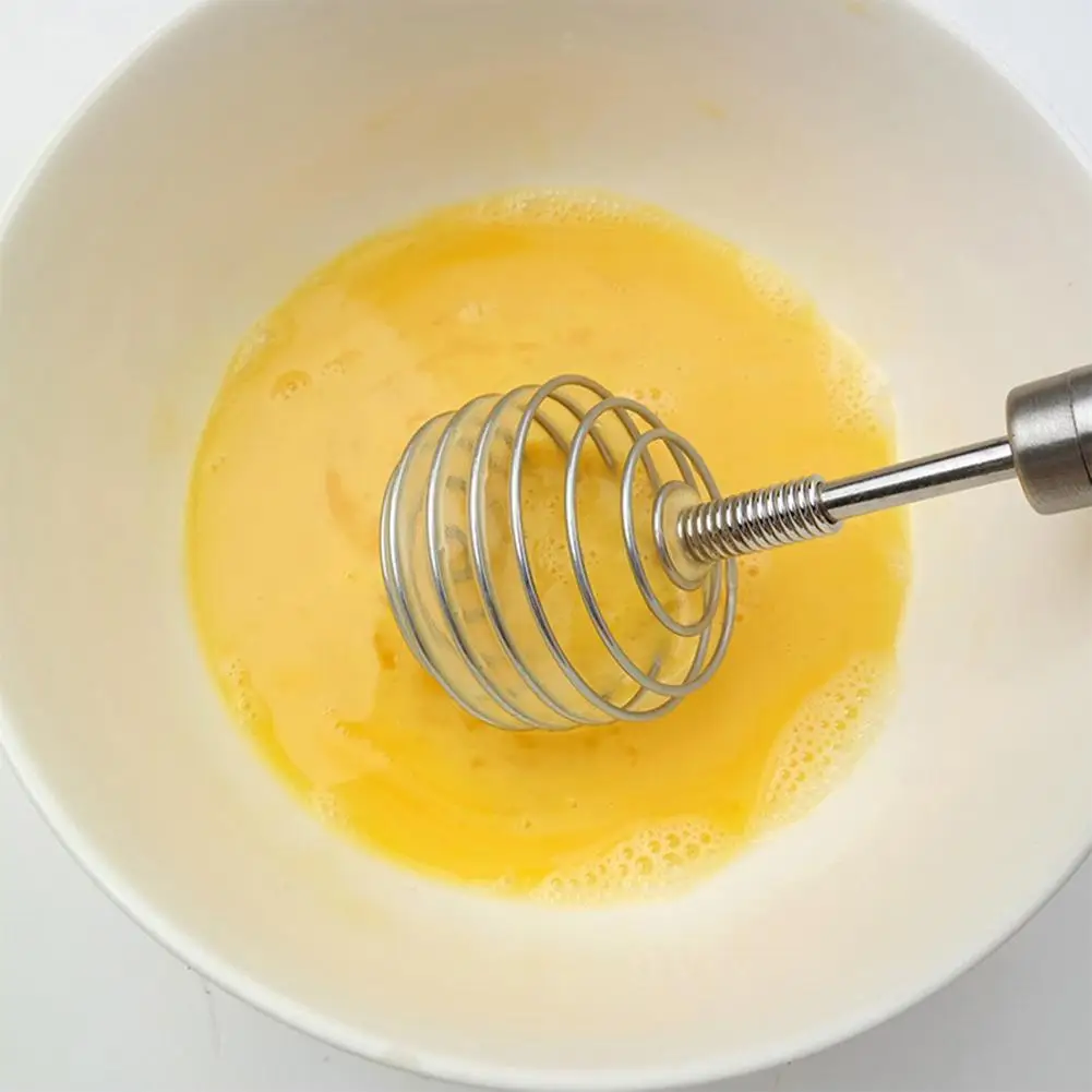 

Egg-beater Stainless Steel Spring Whisk Egg Beater Milk Blender For Blending Whisking Beating Stirring Kitchen Accessories