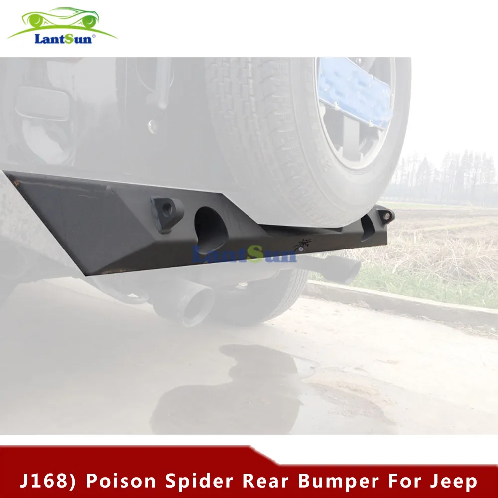

J168 ядовитый паук защита заднего бампера черный стальной бампер подходит для Jeep Wrangler JK 07-17