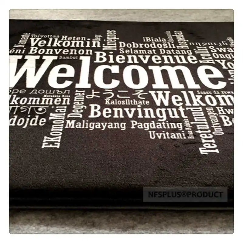 Home Decorative Door Mat Carpet Soft Comfortable Flannel Fabric Rugs Kitchen Bathroom Non Slip Floor Indoor Hallway Doormat | Дом и сад