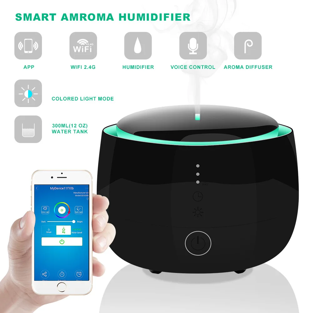 Умный аромадиффузор AMAZON ALEXA Google Home APP увлажнитель воздуха диффузор эфирного масла