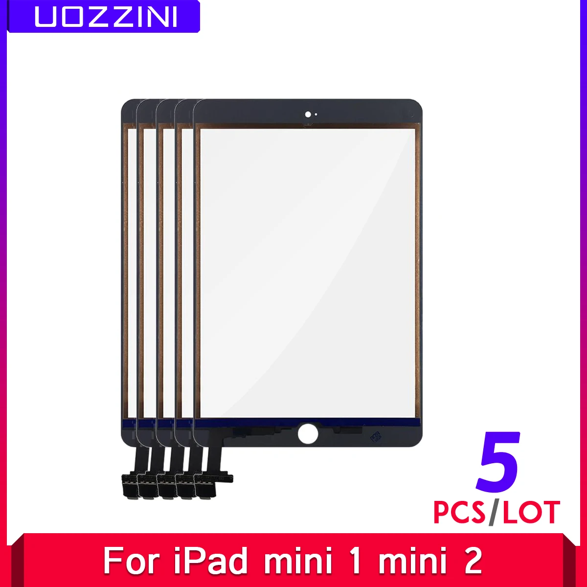 Сенсорный экран для iPad Mini 1 2 A1432 A1454 A1455 A1489 A1490 A149 5 шт.|ЖК-экраны и панели планшетов| |