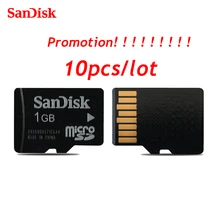 Акция! 10 шт./лот двойной флеш-накопитель SanDisk Micro SD Card 64 Мб 128 МБ 256 МБ 512 МБ 1 Гб 2 Гб карта памяти TF карта TransFlash карты