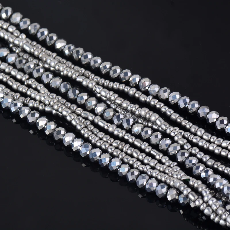 Женский многослойный жесткий браслет SINLEERY синий черный коричневый серый с