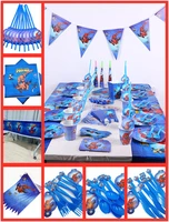82pcset superhero spiderman party supplies decorations kids tablecloth cups plates baby birthday favors disposable tablewares