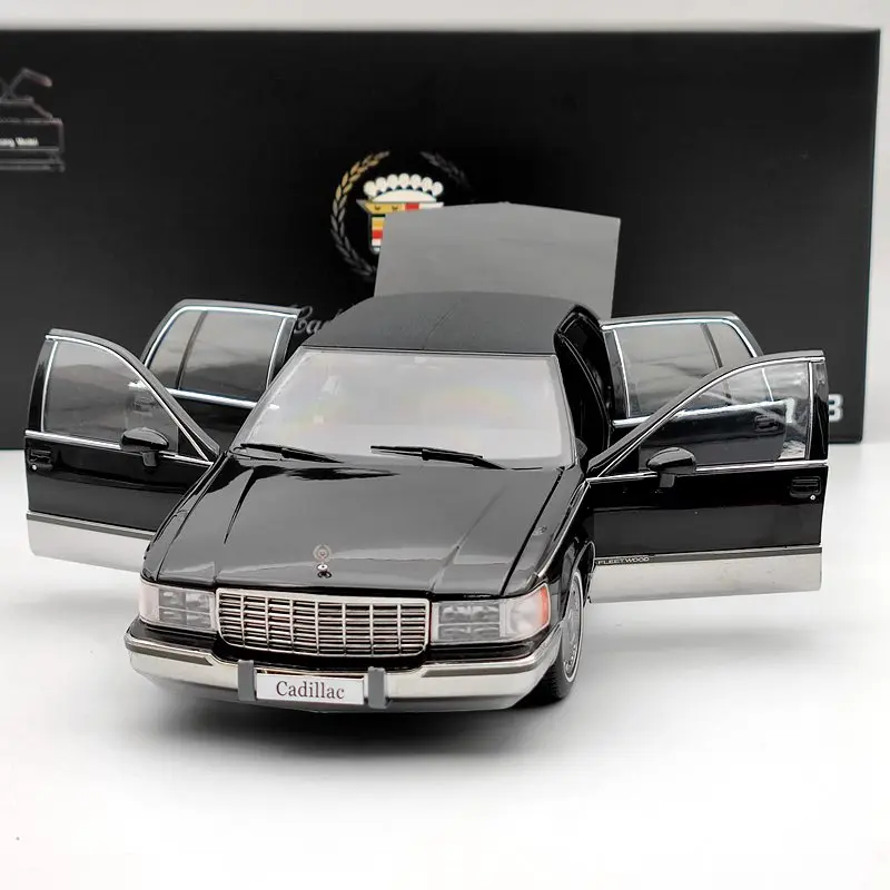 Модель автомобиля из литого под давлением GM 1:18 для Cadillac Fleetwood Sedan 1993 Black | Игрушки и