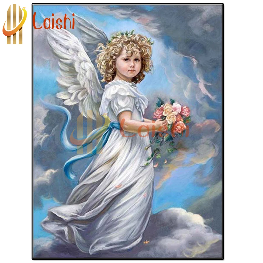 

5D square round stones Fantasy cute little angel diamond embroidery crystal diamond painting mosaic pattern hobby needlework