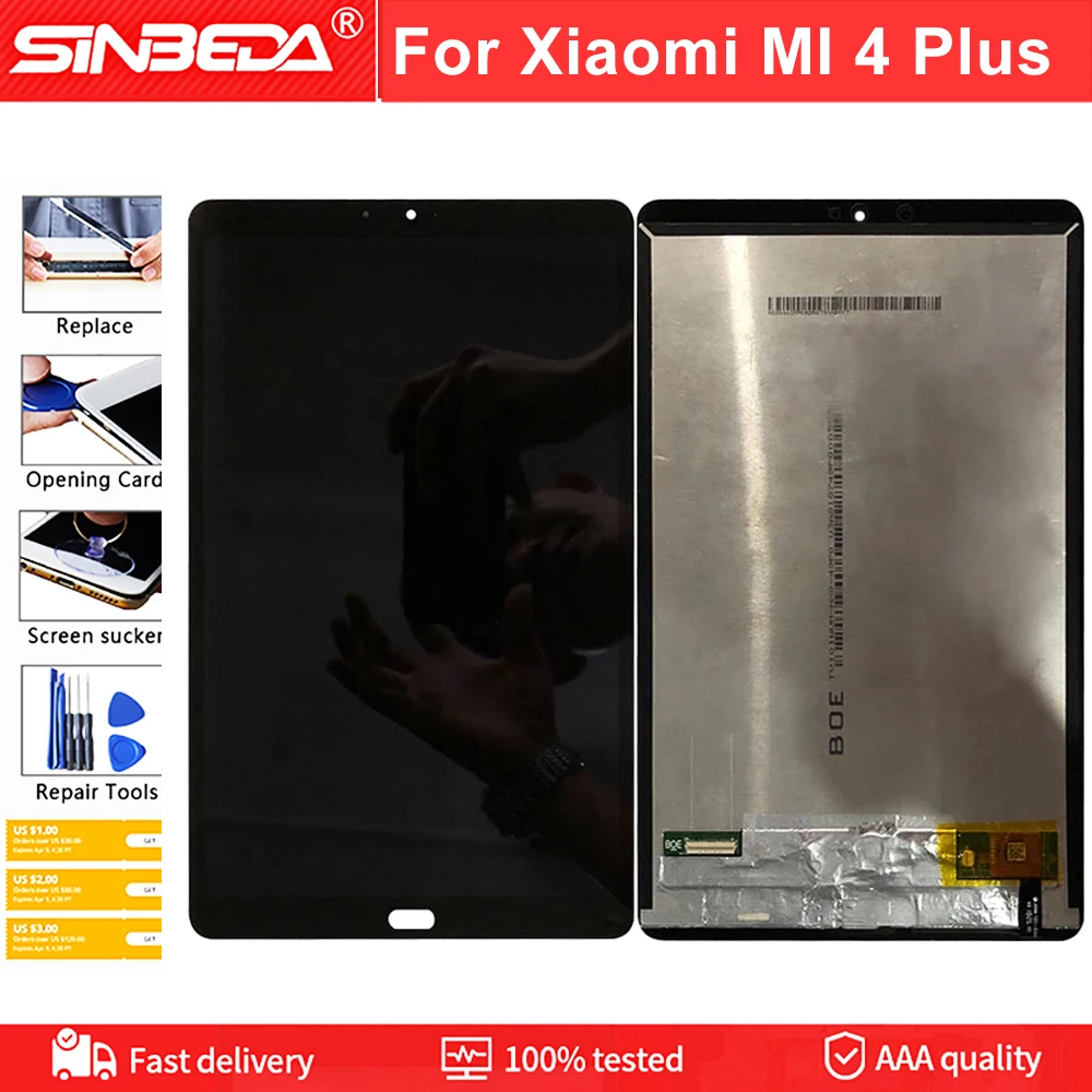 10 1 &quotОригинал для Xiaomi Mi Pad 4 Plus ЖК-панель дисплей сенсорный экран дигитайзер