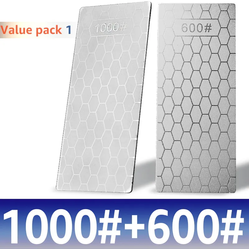 Valve Pack 600 1000 Алмазный нож, точильный камень 1000 600 400, кухонный нож, точильный камень, точильный инструмент, точильный набор - Цвет: Valve Pack 600 1000