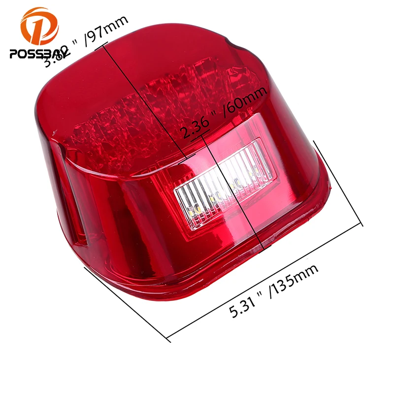 Posbay DC 12 В светодиодный задний фонарь для мотоцикла индикатор торможения 3