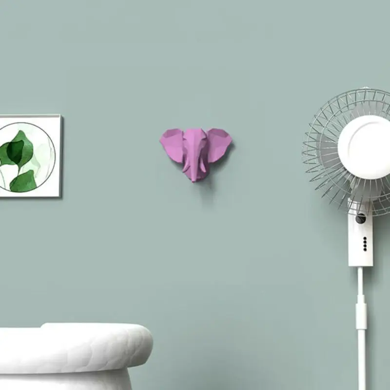 1 пара пластиковых крючков в виде мультяшных животных настенный крючок вешалка