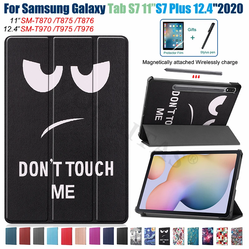 Новый чехол для Samsung Galaxy Tab S7 Plus 12 4 дюйма Φ T976 T970Tab 11 дюймов 2020 T875 T876 подставка