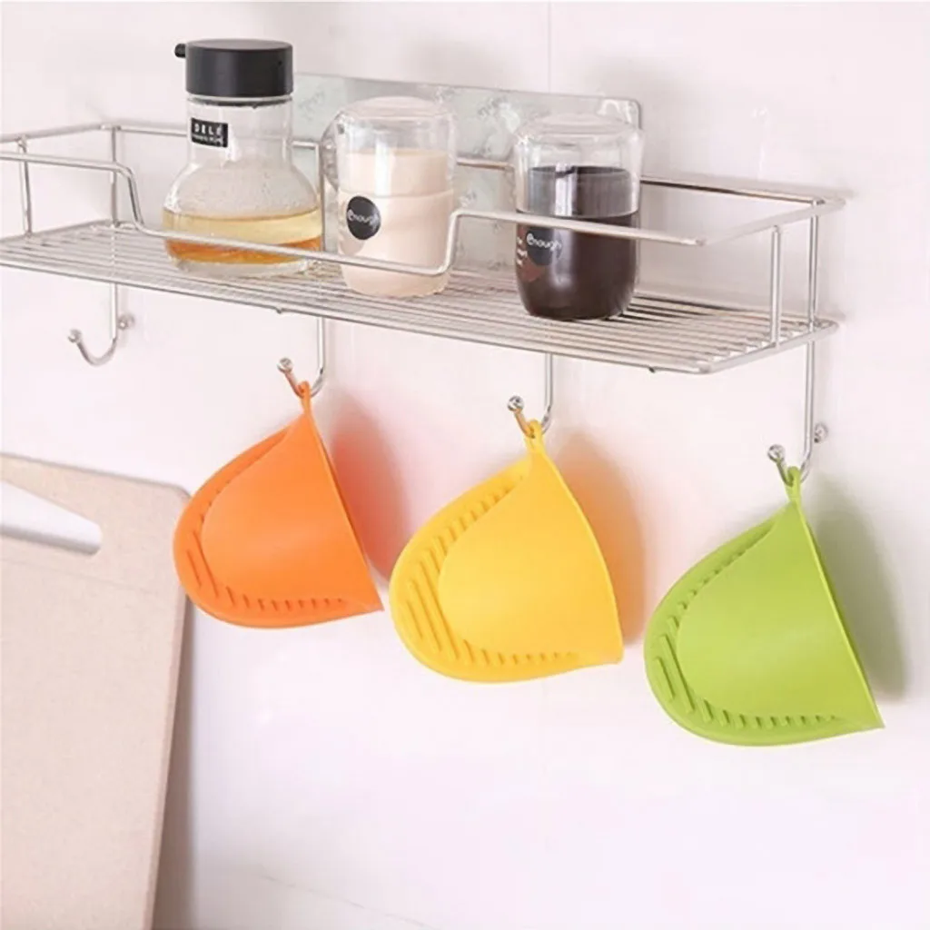 Kitchen Heat Insulation Gloves Silicone Hand Clip Anti-slip Pot Bowel Holder Pads Thickening Baking Oven | Дом и сад