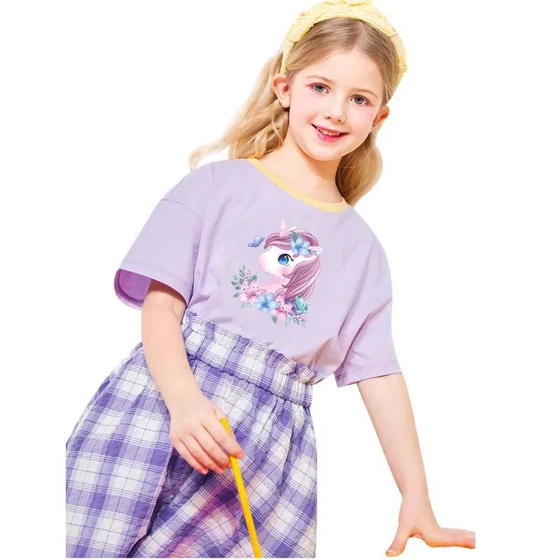 Аппликация с изображением животных кота единорога Мультяшные нашивки для