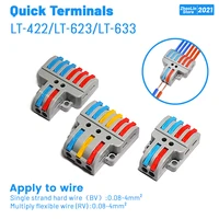 quick terminals compact wire wiring connector split terminals high current lt 422lt 623lt 633