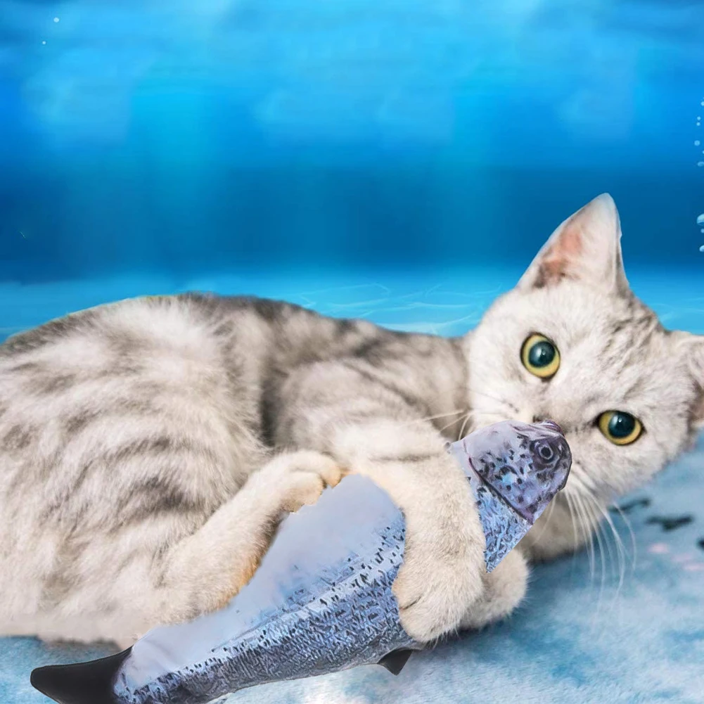 

Pet Soft Plush 3D Fish Shape Cat Toy Interactive Gifts Fish Catnip Toys Stuffed Pillow Doll Simulation Fish Playing Toy For Pet