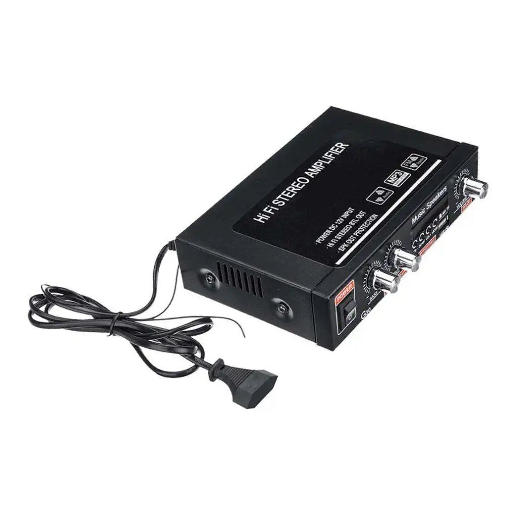 

Hifi Bluetooth Car Audio Power Amplifier FM Radio Player + Remote Controller
