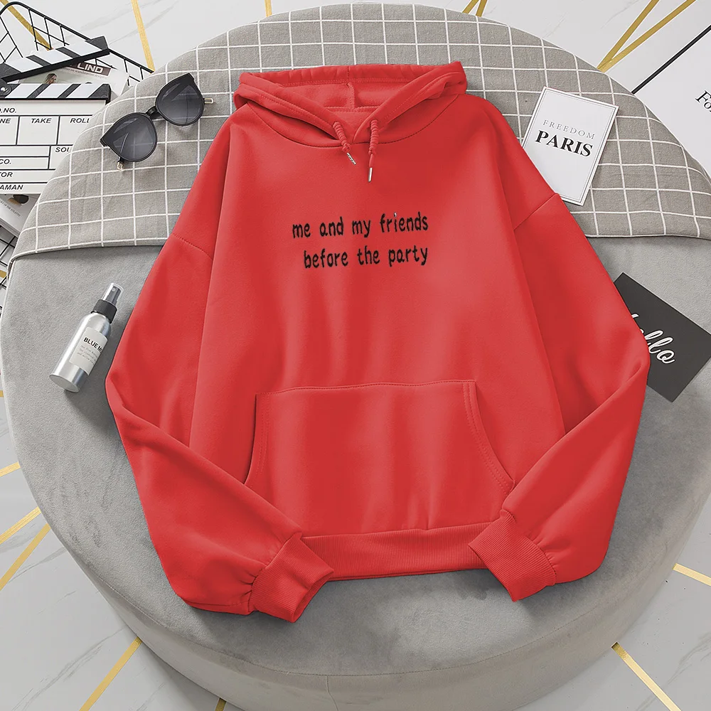 Oversized Letter Printing Kangaroo Pocket Sweatshirts Hoodies Harajuku Winter Casual Vintage Korean Pullovers Women Sweetshirts