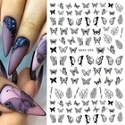 1 шт. бабочки слайдеры 3D наклейка для ногтей геометрические красивые переводные наклейки для ногтей сделай сам летние украшения для ногтей маникюр
