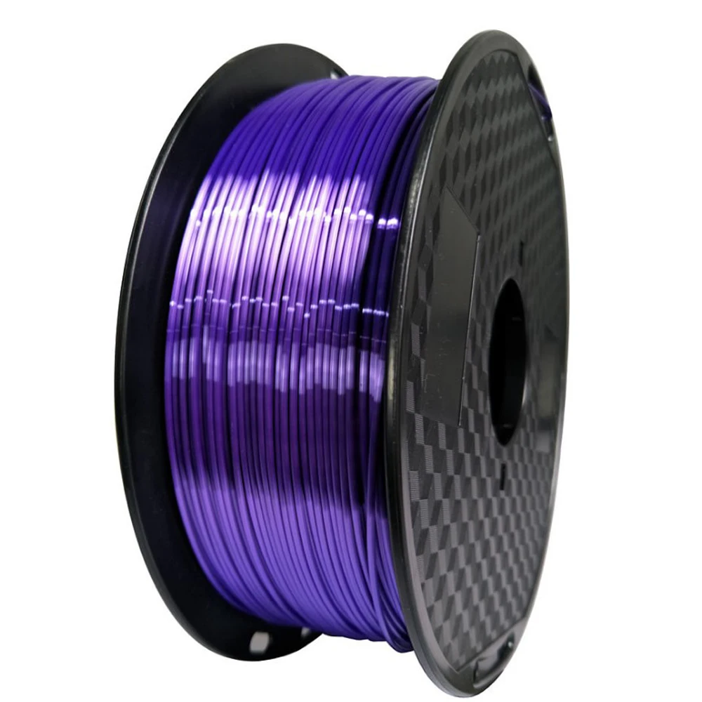 Purple 10 шт., новинка, 1 кг/шт., 1,75 мм, Тонкая шелковая нить PLA для 3d принтера, материалы для печати - Цвет: Purple
